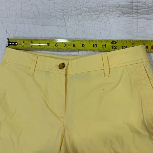 Talbots Womens Yellow Relaxed Chino Short Size 4 P - Picture 4 of 9